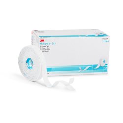 3M Multipore Dry Dressing Retention Tape with Liner, 1/2 Inch x 5-1/2 Yard, White MK 1019017
