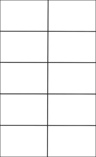 Write-On / Wipe Off Ten Frame Cards