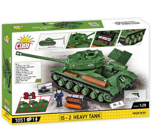 COBI IS-2 Soviet Heavy Tank - 1051 pieces (World War II Historical