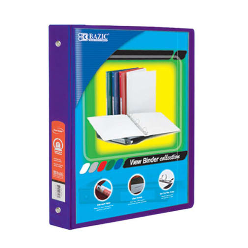 Binder - 3-Ring View 1" Purple
