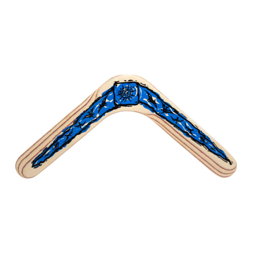 Boomerang Spirit – Version Gaucher – Taille L – Débutant – Portée 25 M – Envergure 30 Cm – Dès 12 Ans