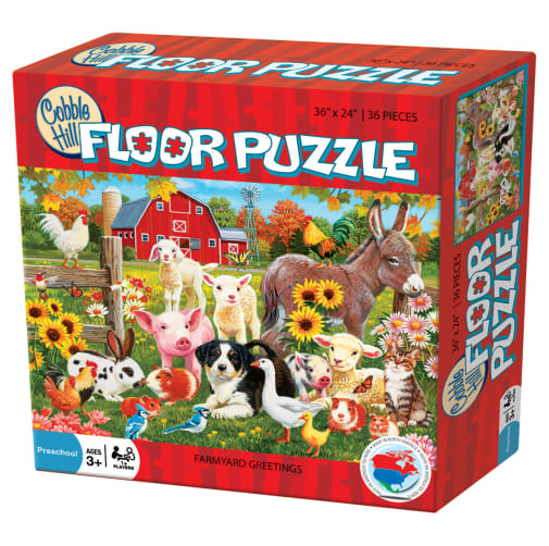 Cobble Hill Farmyard Greetings Puzzle (36 piece)