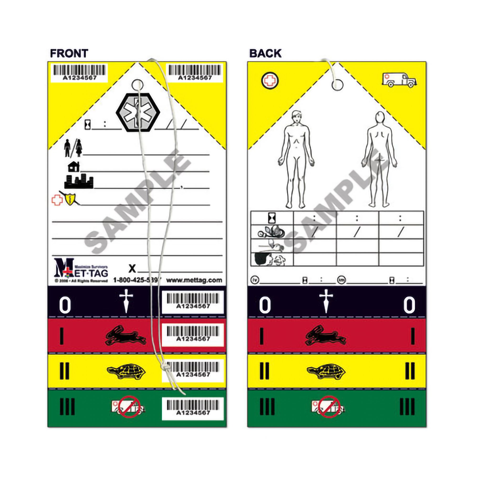 Mettag Triage Tag, 4 x 8-1/4 Inch MK 902733