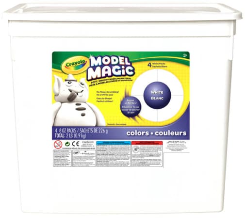 Crayola Model Magic 2lb Resealable Bucket - White