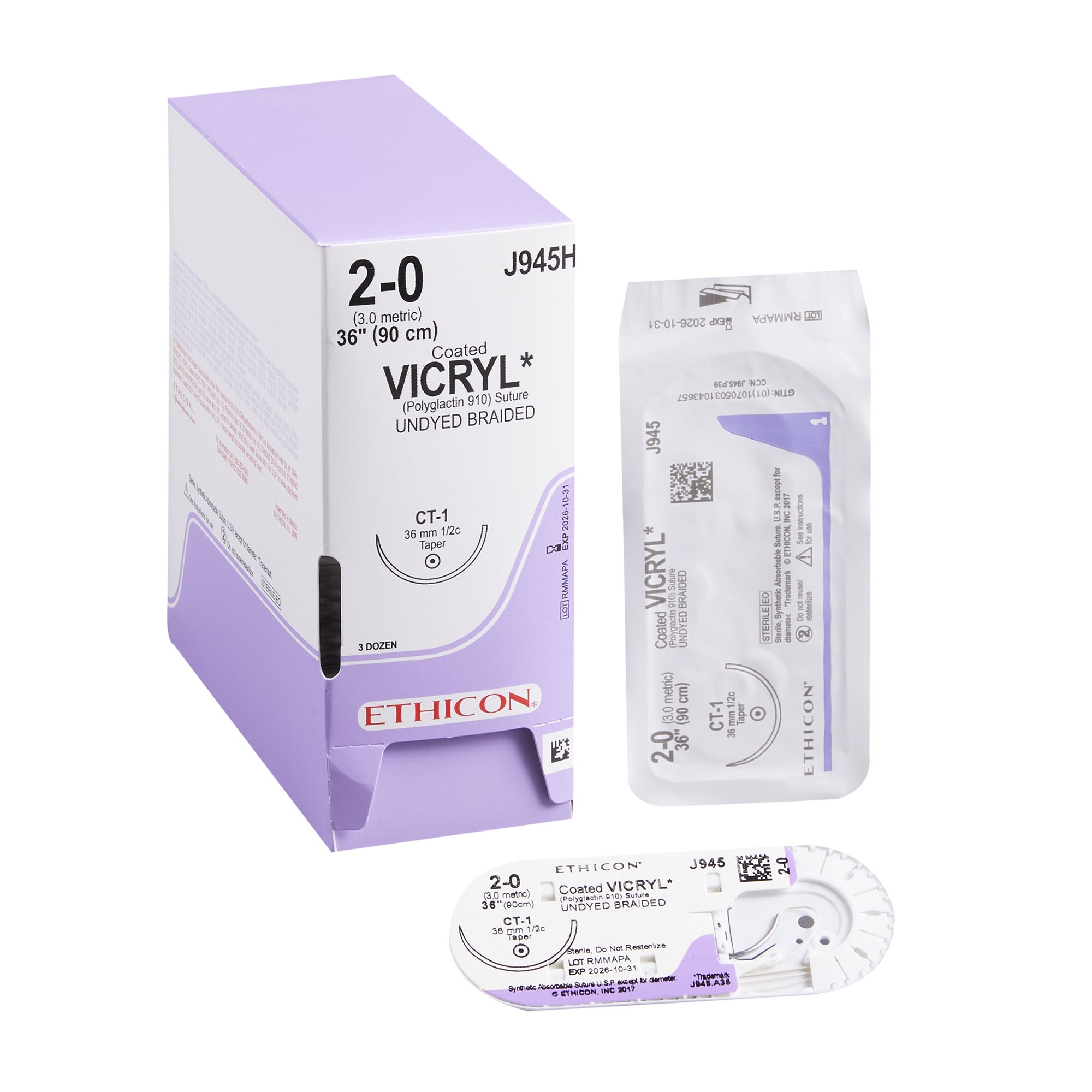 Coated Vicryl Suture with Needle MK 106526