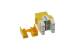 Cat5E RJ45 110 Type 180° Keystone Jack Yellow