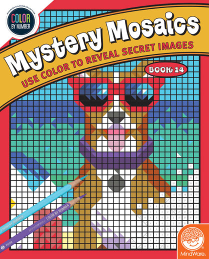 Color By Number Mystery Mosaics: Book 14