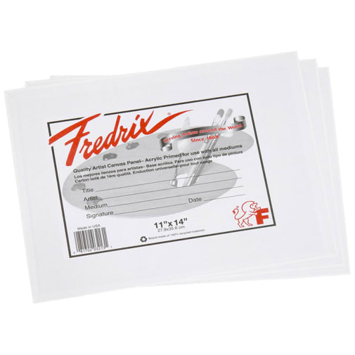 Fredrix Canvas Panels 11" x 14" - Pack of 3