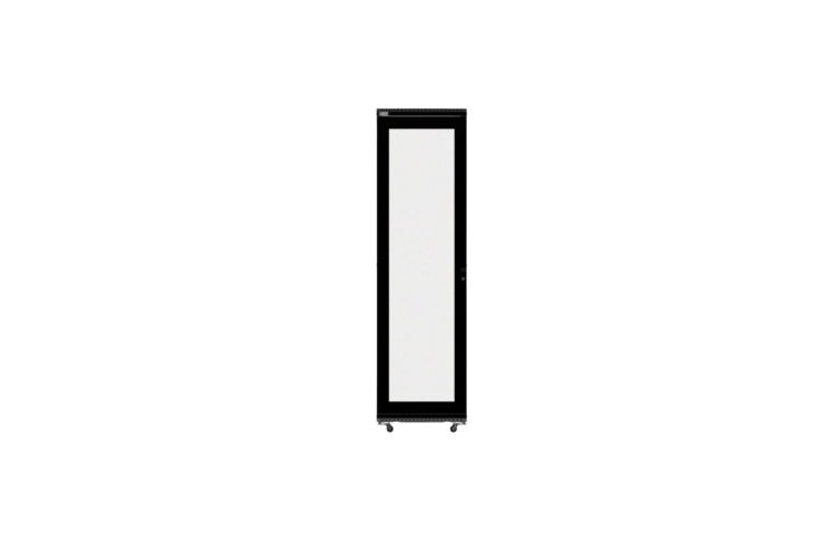 45U LINIER® Server Cabinet - Glass/Glass Doors - 24in Depth