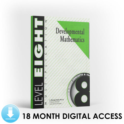 Developmental Math: Level 8 Student Workbook | Multiplication: Concepts and Facts (18 Month Access)