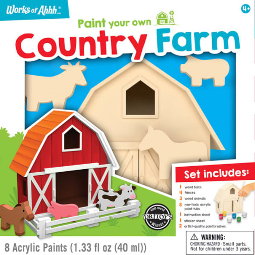 Paint Your Own Country Farm Premium Paint Kit