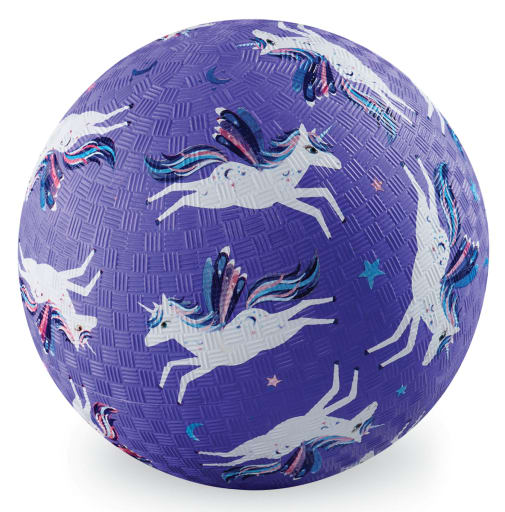 Crocodile Creek Purple Unicorn Playground Ball - 7 inch