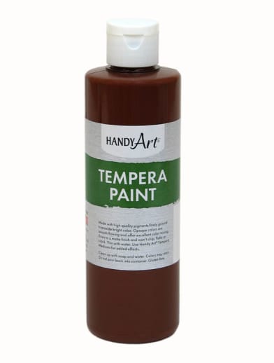 Brown Tempera Paint 8 oz.