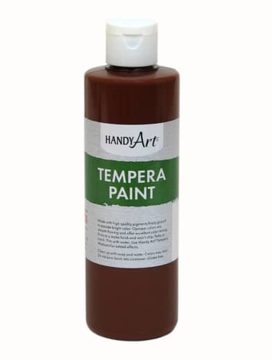 Brown Tempera Paint 8 oz.