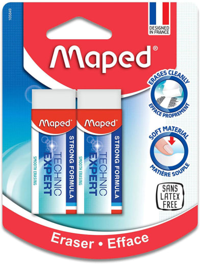 Technic Expert Vinyl Eraser (2 per package)