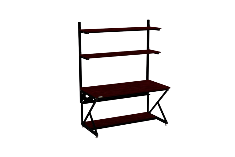 60in Performance 100 Series® LAN Station - African Mahogany