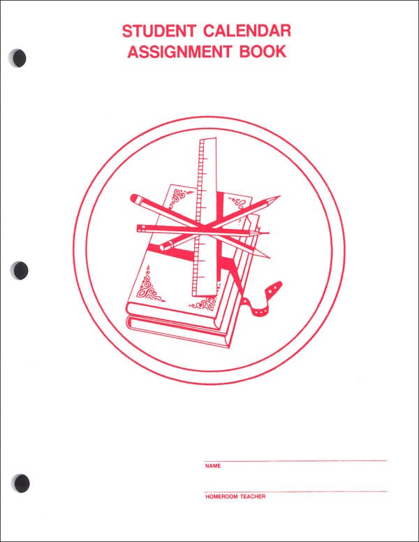 Middle School Non-Dated Assignment Book