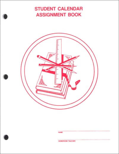 Middle School Non-Dated Assignment Book