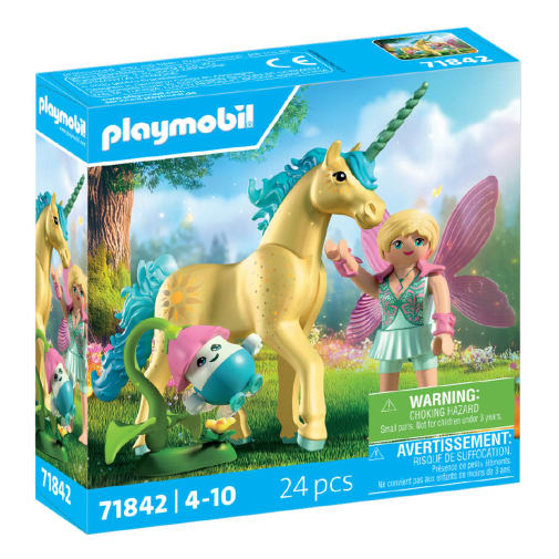 Collectible Unicorn: Sunshine Blossom with Fairy (Princess Magic)