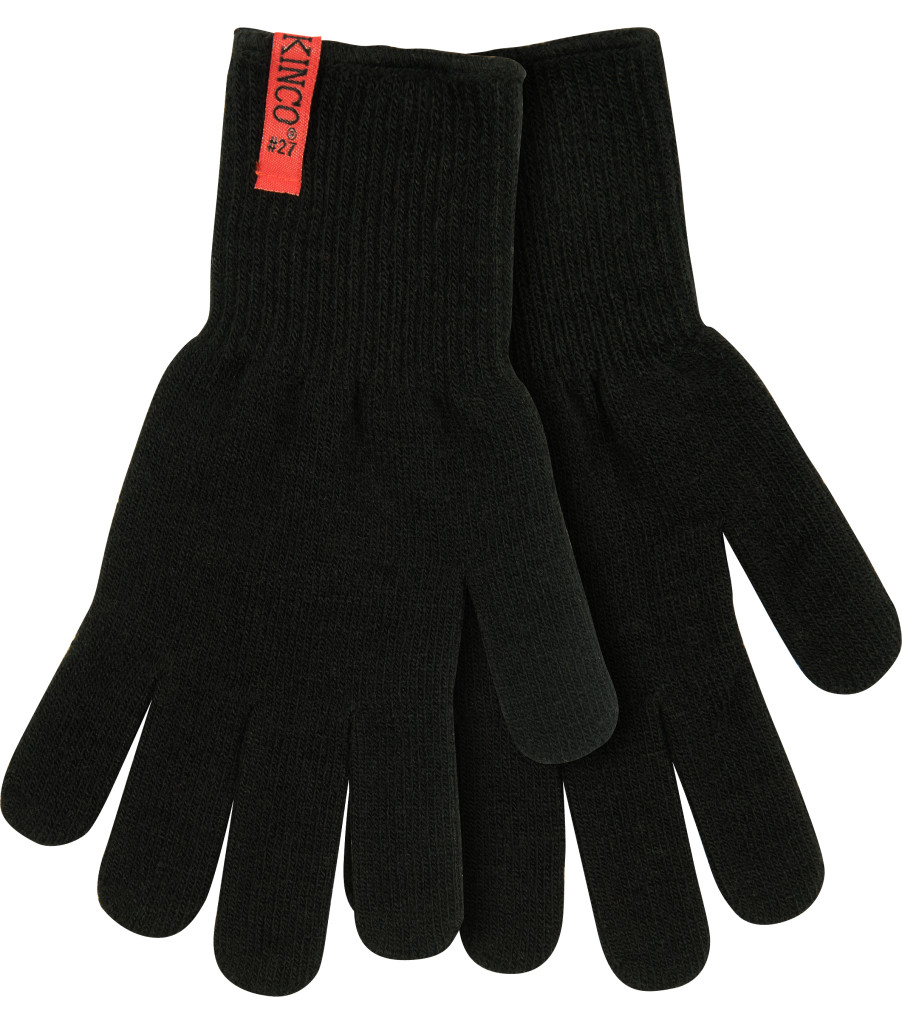 Heavyweight Thermal String Knit, Black, large image number 0