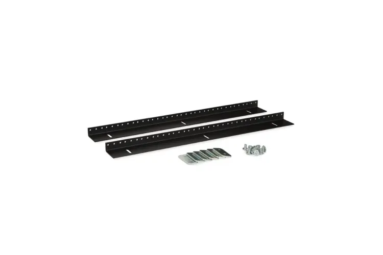 LINIER | 12U Wall Mount Vertical Rail Kit | 10-32 Tapped