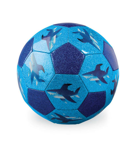 Crocodile Creek Glitter Soccer Ball - Shark City (size 3)