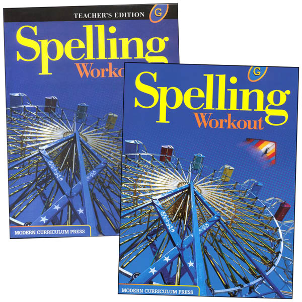 MCP Spelling Workout 2001 Homeschool Bundle G