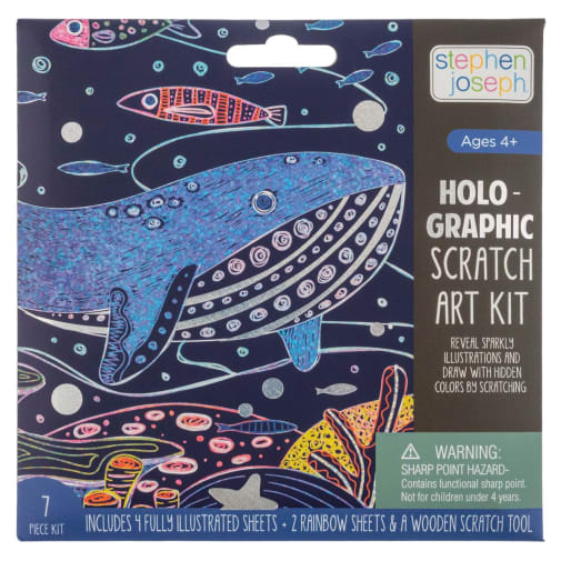 Holographic Scratch Art Kit - Sea