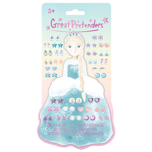 Frosty Sister Sticker Earrings, 30 pairs