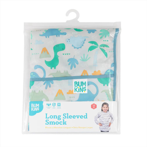 Long Sleeved Art Smock - Dinosaurs