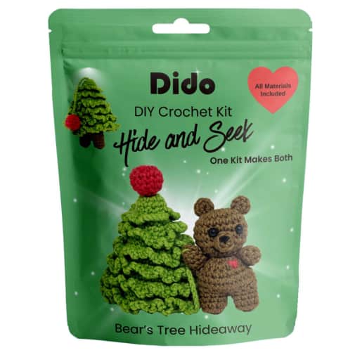 Dido DIY Crochet Kit: Hide and Seek - Bear's Tree Hideaway