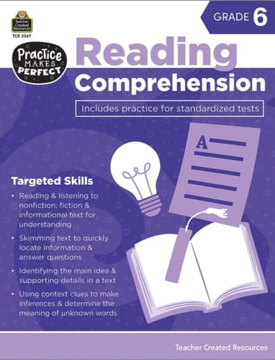 Practice Makes Perfect: Reading Comprehension Grade 6, 2nd ed.