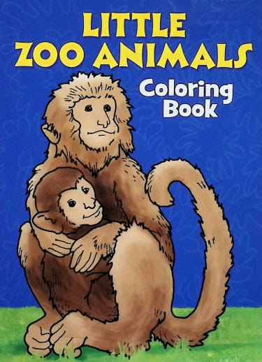 Little Zoo Animals Small Format Coloring Book