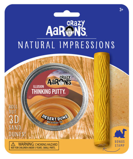 Crazy Aaron's Natural Impressions Desert Dune Thinking Putty 2.75" Tin