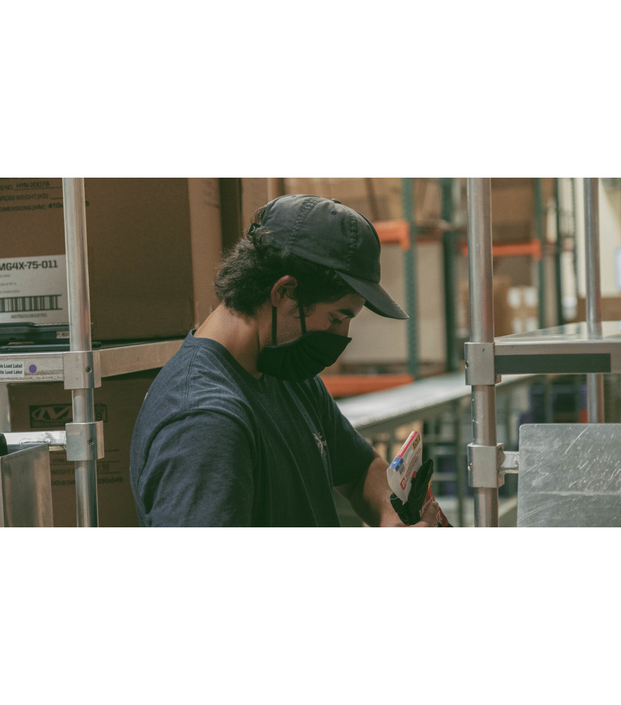 Dark Navy Face Mask, Navy Blue, large image number 4