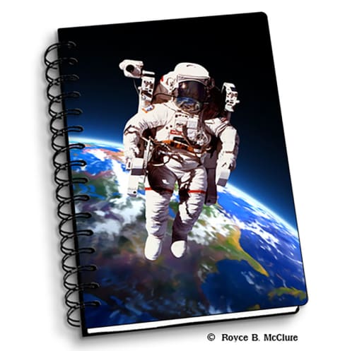 Space Walk 3D Notebook 4" x 6"