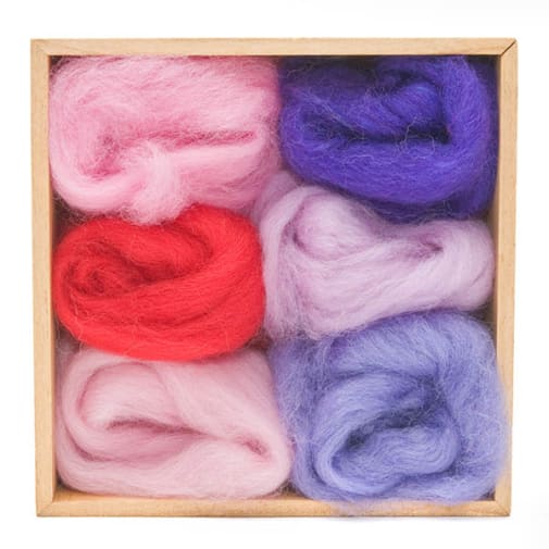 Woolpets Wool Roving (1.5 oz bag) - Fuchsia