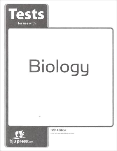 BJU Press Biology Testpack 5th Edition