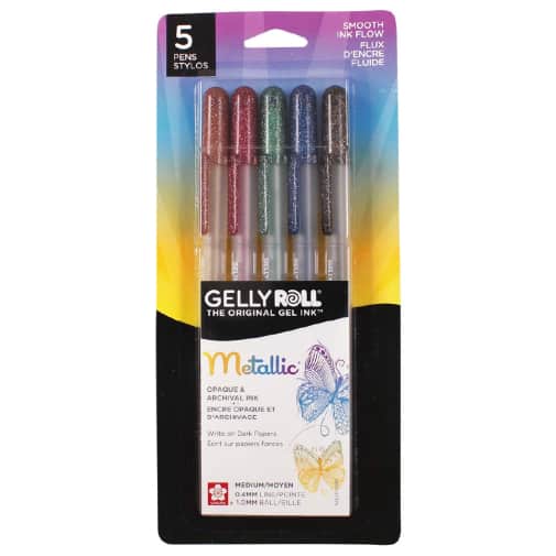 Gelly Roll Pen Set - Dark Metallic (5 pack)