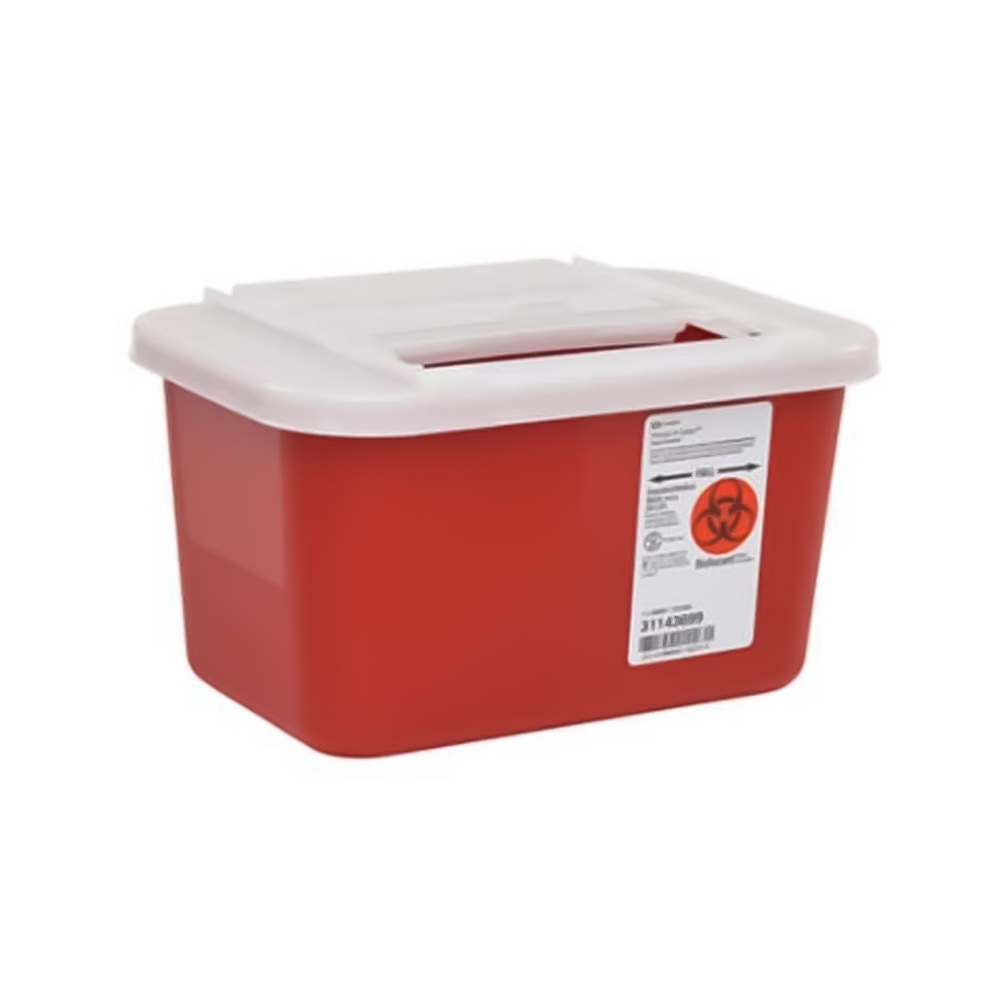 Cardinal Health Monoject Biohazardous Sharps Container, 1 Gal., 10 x 6 x 7 MK 184064