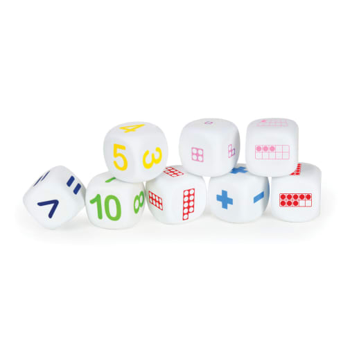 Math Dice (set of 8)