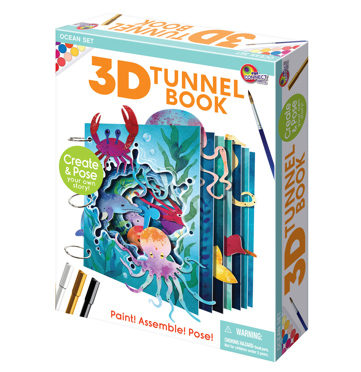 3D Tunnel Book Kit - Ocean Life