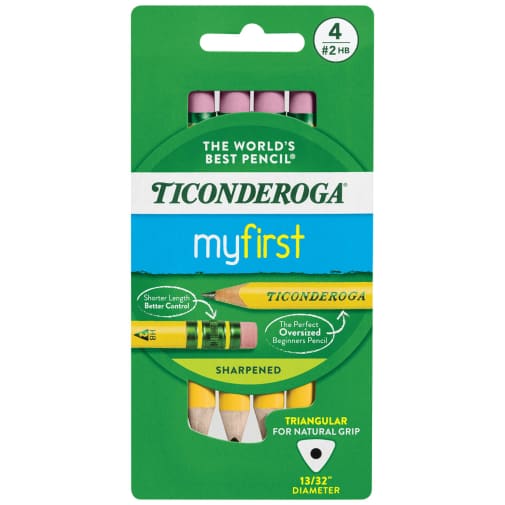 Ticonderoga My First Yellow Pencils 4 count