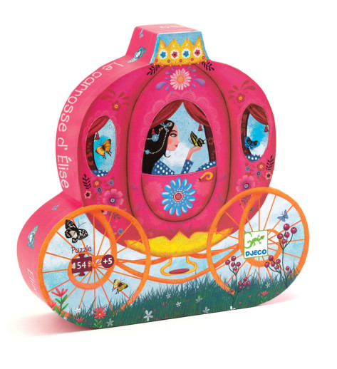 Elise's Carriage Silhouette Puzzle (54 pieces)