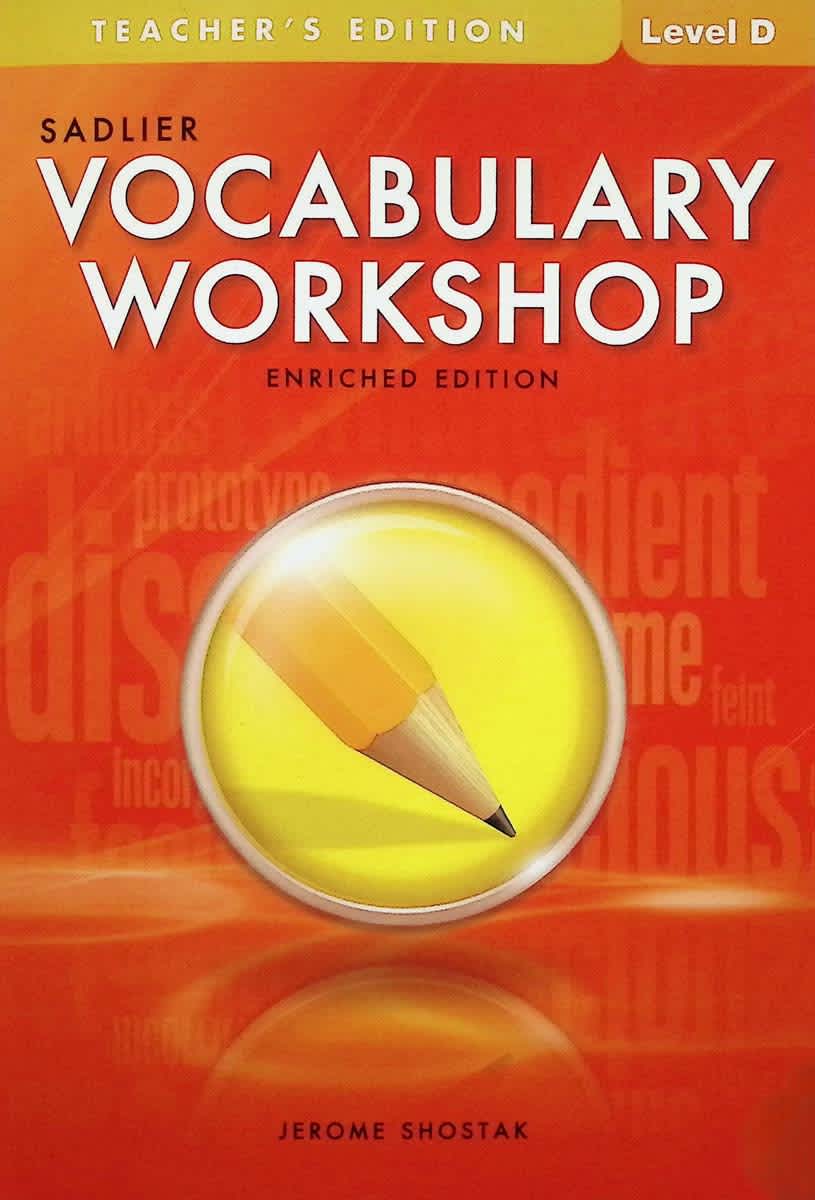 Vocabulary Workshop Enriched Teacher Edition Grade 9 (Level D)