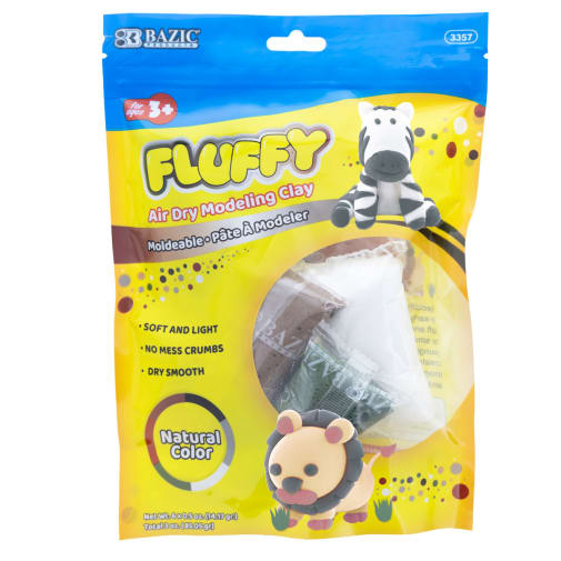 Air Dry Modeling Clay, Natural/Earth Color 0.5 oz (6 pack)