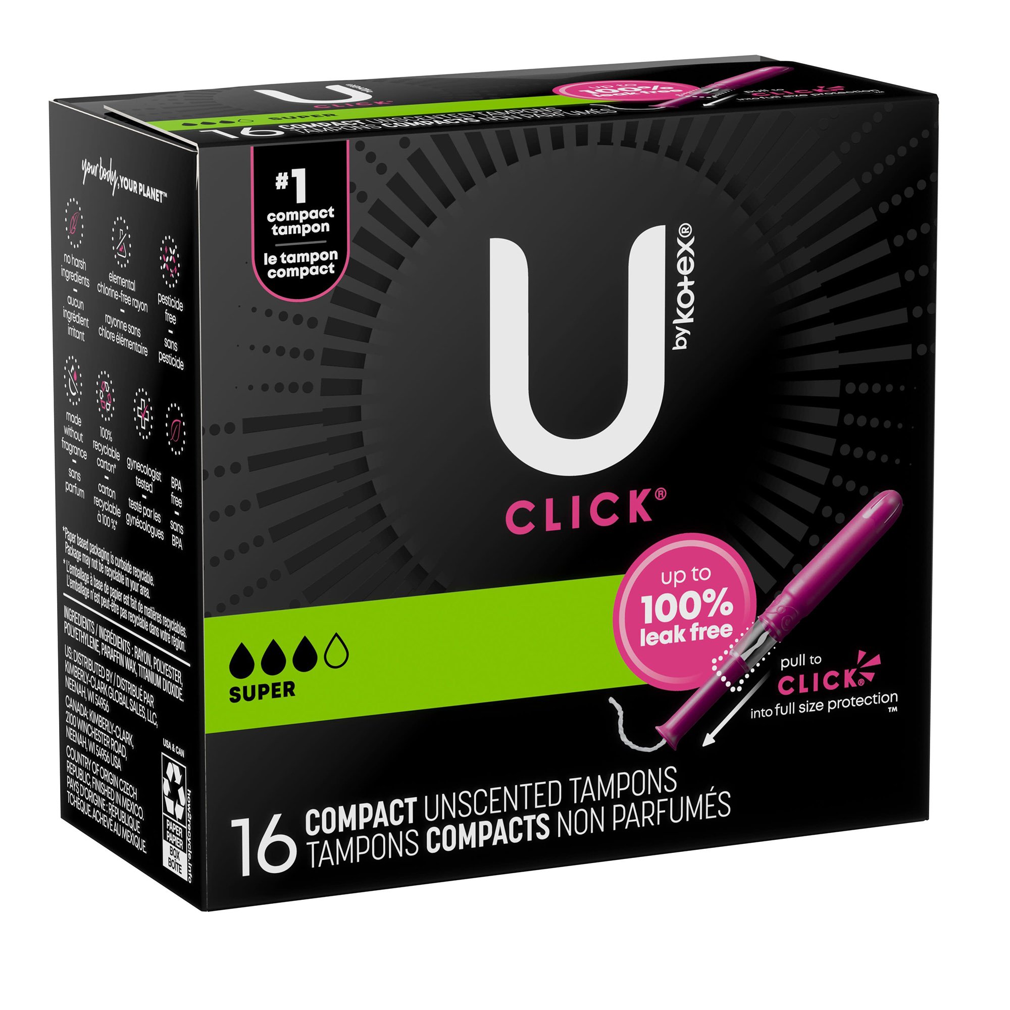 U By Kotex Click Compact Tampon MK 1184199