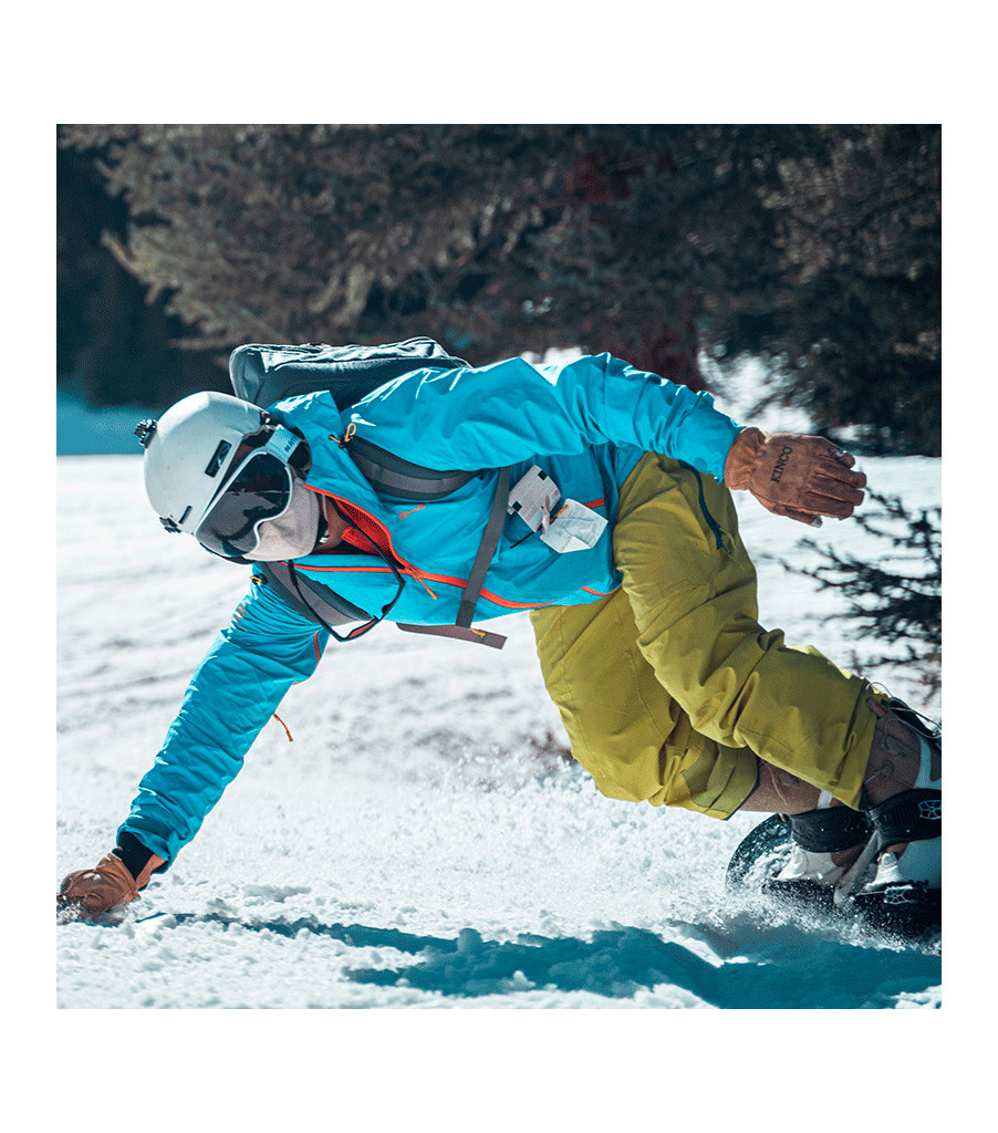 Lined Heavy-Duty Premium Grain & Suede Pigskin Ski Glove with Omni-Cuff&trade;, Golden, large image number 3