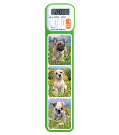 Mark-My-Time 3D Puppies Bookmark