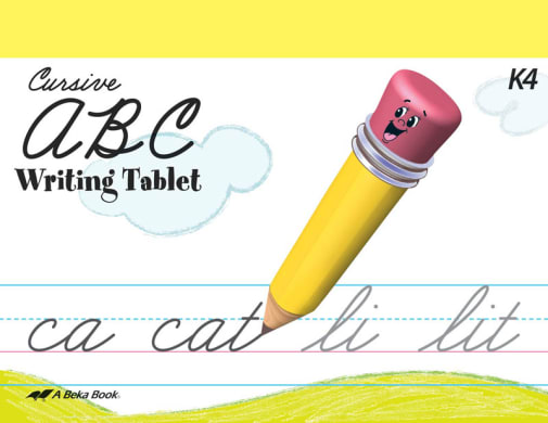 Abeka ABC Writing Tablet - Cursive (Unbound)